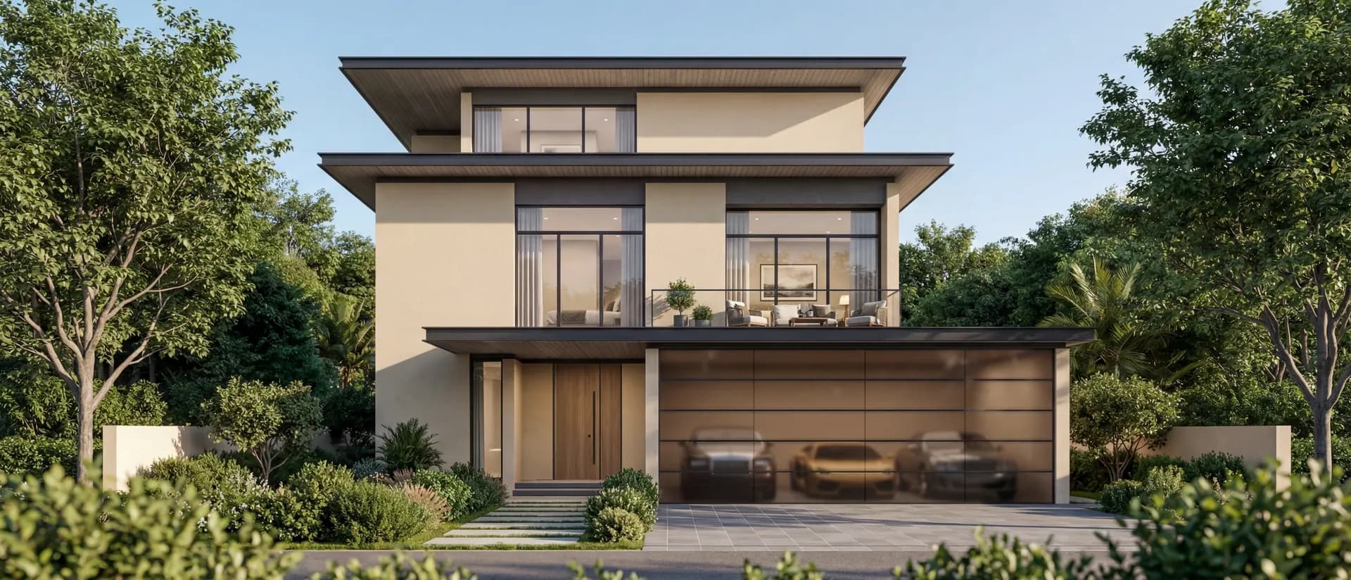 Official Sobha Realty marketing image of an estate villa at The Orchard in Sobha City Abu Dhabi.